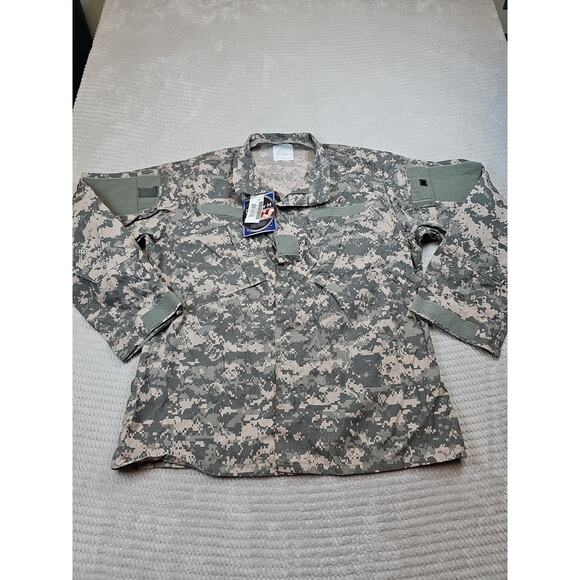 Defender M Jacket Mens Large Regular Digital Camo BDU Full Zip Army Military FR - Picture 1 of 7